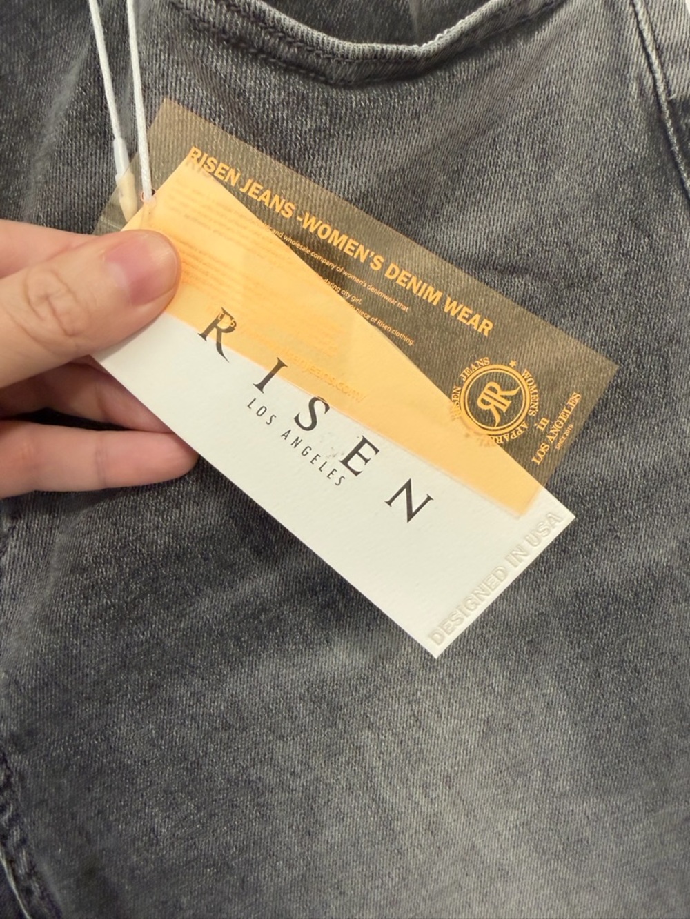 Risen High-Rise Faded Black Jeans - Picture 4 of 14